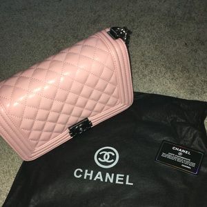 Chanel Large Boy handbag Pastel pink